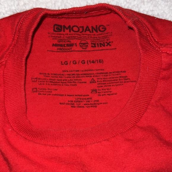 👪💲Kids Mindcraft t shirt, Large Boys shirt, no tears nice 👍 💲 - Picture 2 of 3